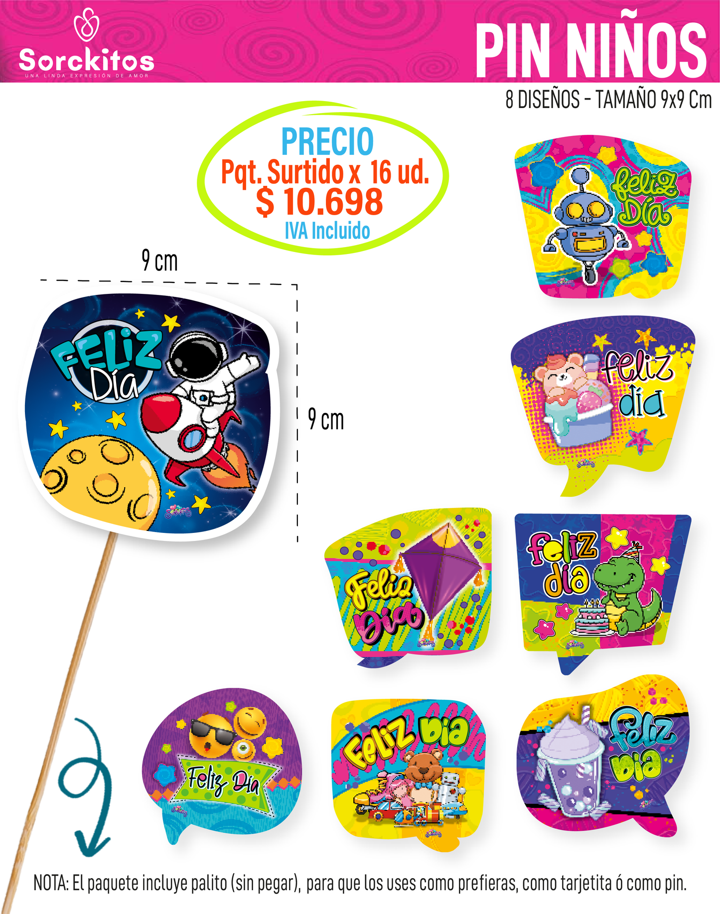 PIN FELIZ DÍA NIÑOS