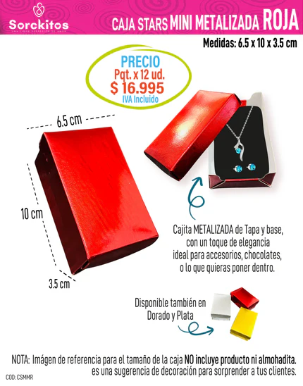 CAJAS TAPA Y BASE - METALIZADAS