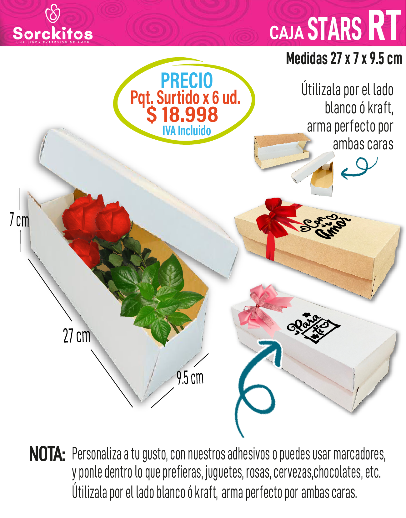 CAJAS TAPA Y BASE RECTANGULAR