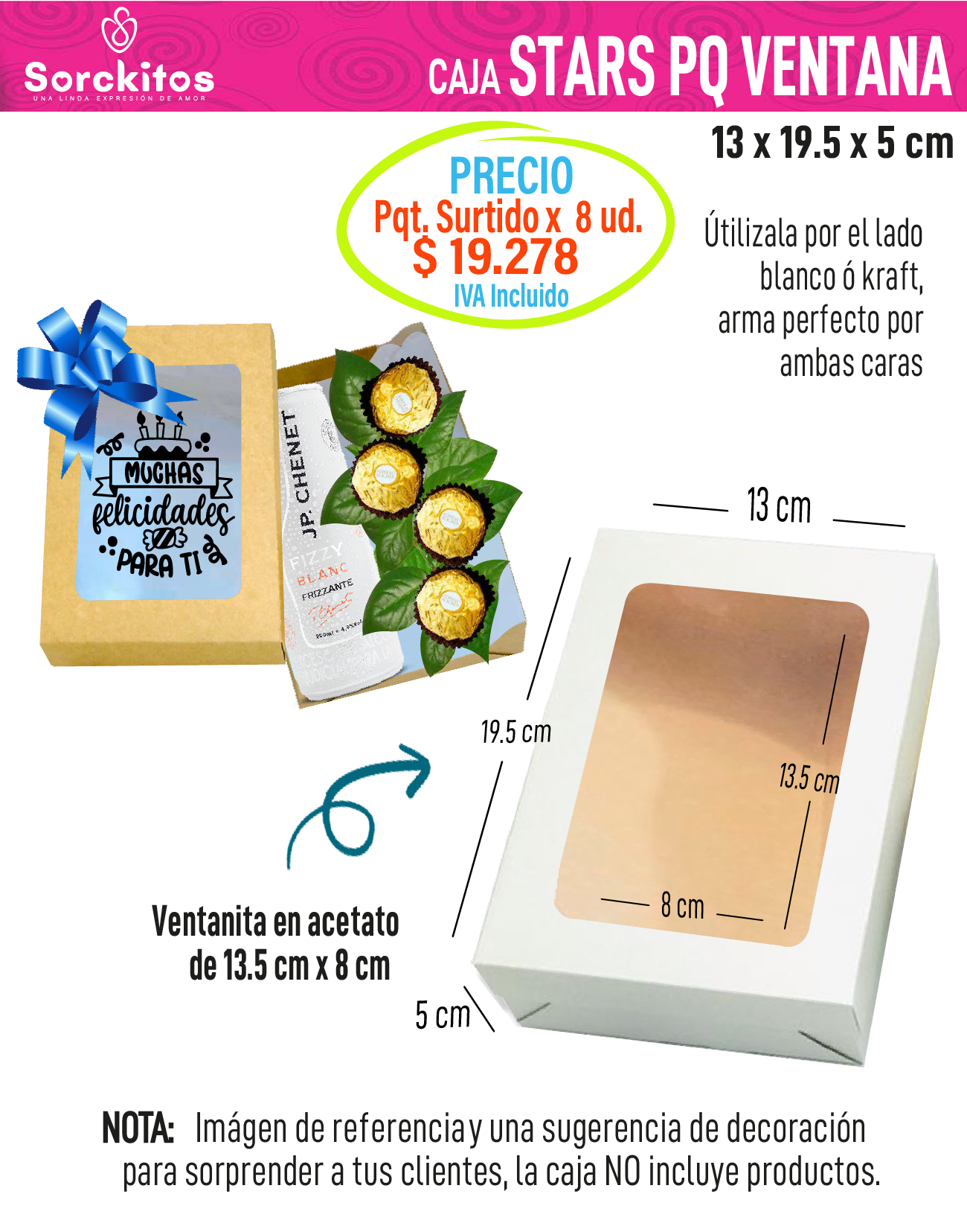 CAJAS TAPA Y BASE CON VENTANA