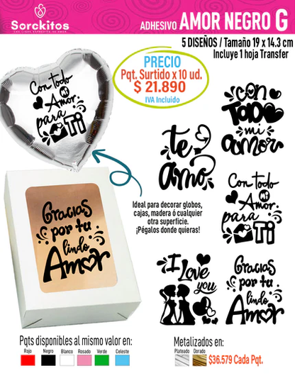 ADHESIVOS DE AMOR
