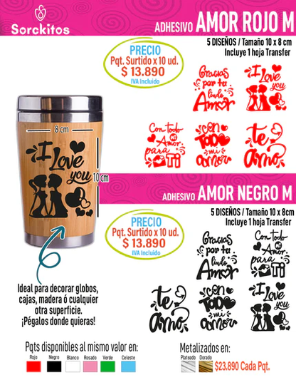 ADHESIVOS DE AMOR