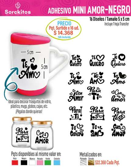 ADHESIVOS DE AMOR