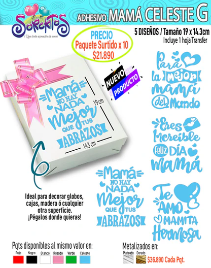 ADHESIVOS DE MAMÁ