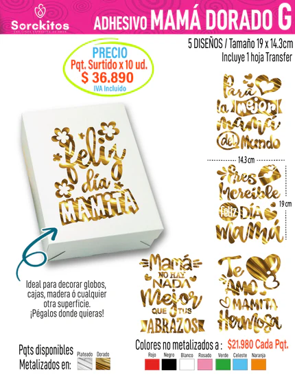 ADHESIVOS DE MAMÁ