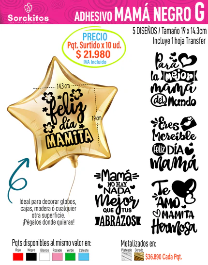 ADHESIVOS DE MAMÁ