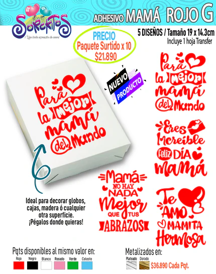 ADHESIVOS DE MAMÁ