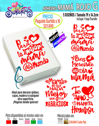 ADHESIVOS DE MAMÁ