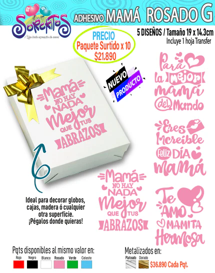 ADHESIVOS DE MAMÁ