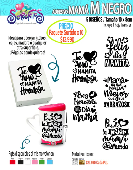 ADHESIVOS DE MAMÁ