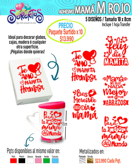 ADHESIVOS DE MAMÁ