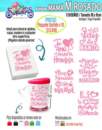 ADHESIVOS DE MAMÁ