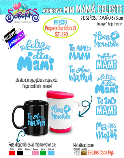 ADHESIVOS DE MAMÁ
