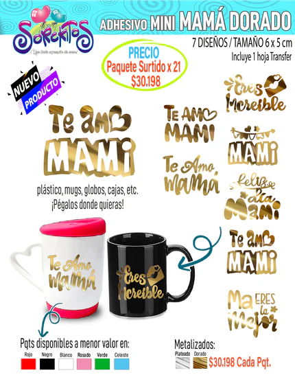 ADHESIVOS DE MAMÁ