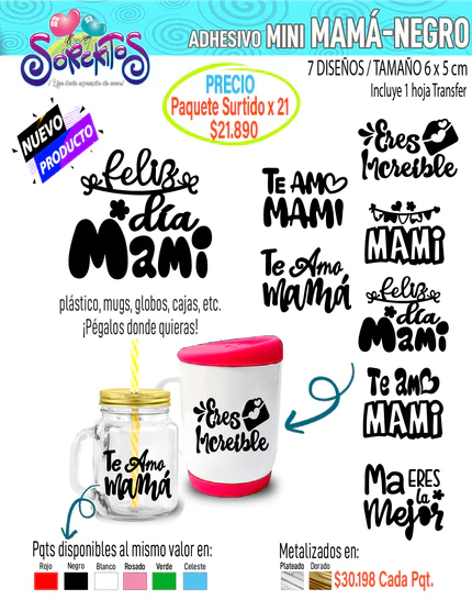 ADHESIVOS DE MAMÁ