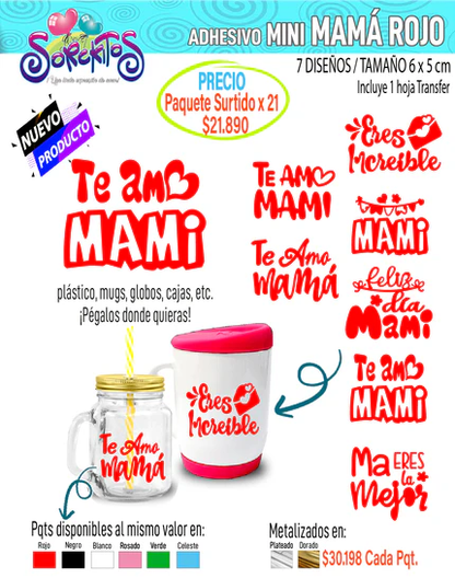 ADHESIVOS DE MAMÁ