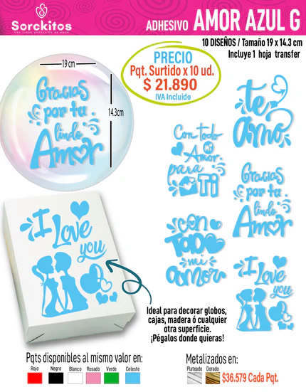 ADHESIVOS DE AMOR