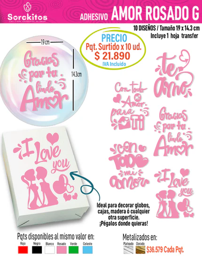 ADHESIVOS DE AMOR