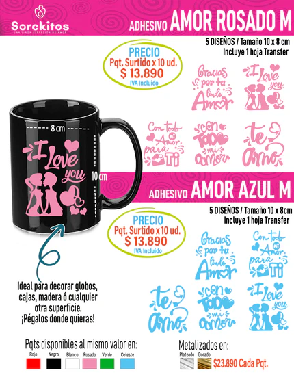 ADHESIVOS DE AMOR
