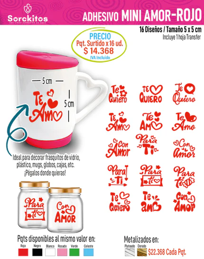 ADHESIVOS DE AMOR