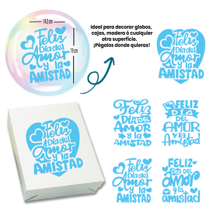 ADHESIVOS AMOR Y AMISTAD - Paquete Surtido