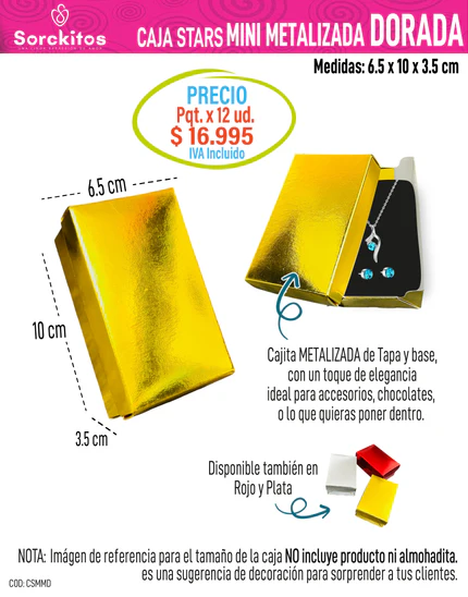 CAJAS TAPA Y BASE - METALIZADAS