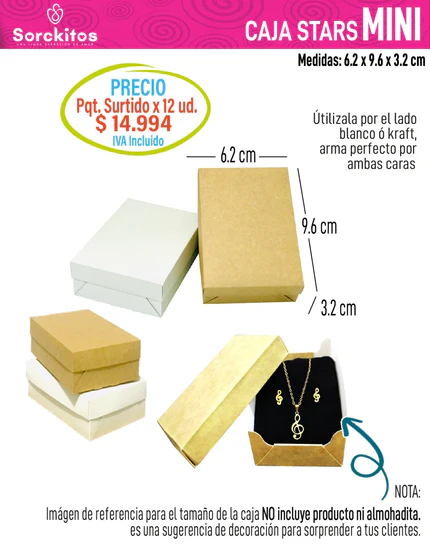 CAJAS TAPA Y BASE Ref: Stars
