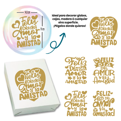 ADHESIVOS AMOR Y AMISTAD - Paquete Surtido