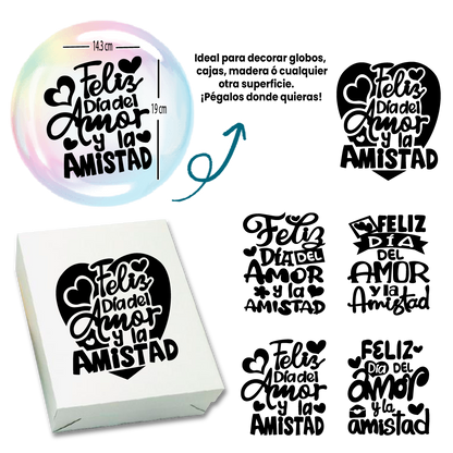 ADHESIVOS AMOR Y AMISTAD - Paquete Surtido