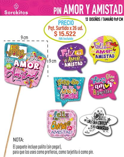 PIN AMOR Y AMISTAD