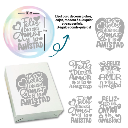 ADHESIVOS AMOR Y AMISTAD - Paquete Surtido