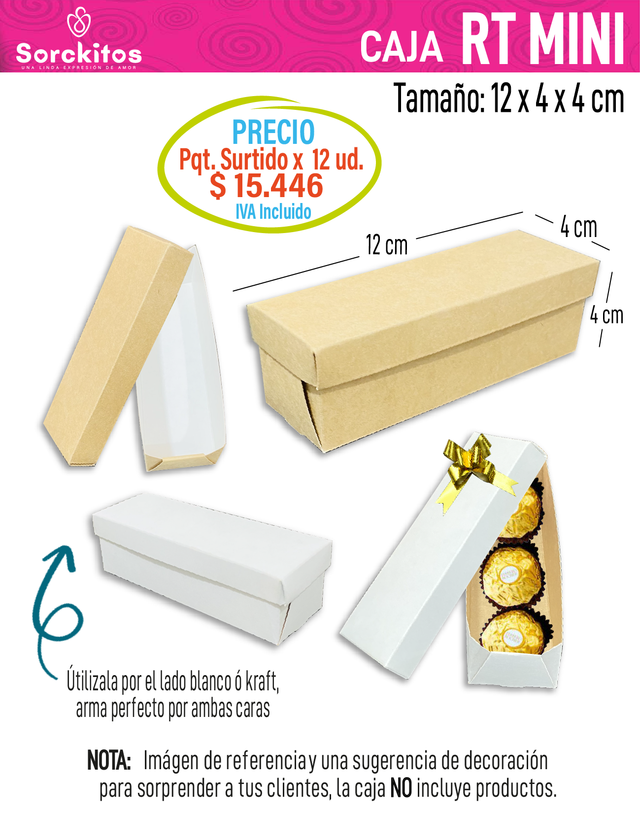 CAJAS TAPA Y BASE RECTANGULAR