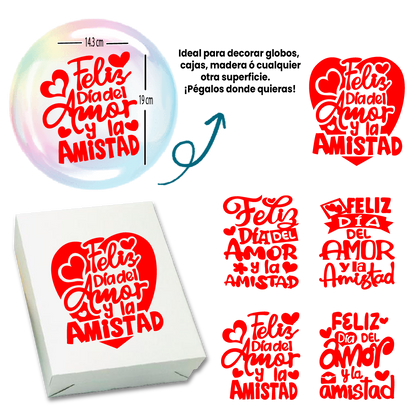 ADHESIVOS AMOR Y AMISTAD - Paquete Surtido